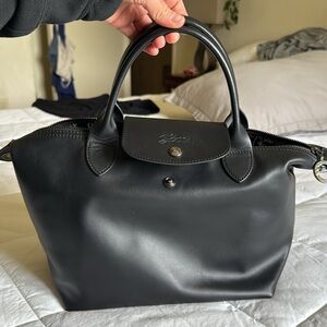 Longchamp Le Pliage Xtra S black all leather handbag